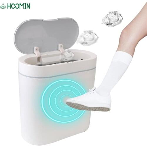 8L Smart Sensor Trash Can Waterproof Automatic Garbage Buckets Seam Sensor Bin For Bathroom Kitchen Household Cleaning Tool