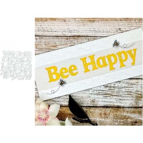 2021 New Arrival English Letters Metal Cutting Dies Scrapbooking Decoration Stencil Handmade Card Make Model Craft Mold Die Cut