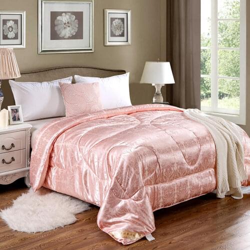 100% Mulberry Silk Comforter Winter Warm Quilts For King Queen Double Bed Cover 4 Seasons Blanket Filling Duvet Weighted Couple