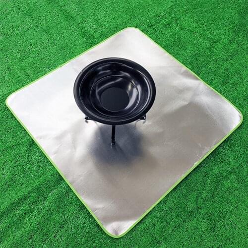 Aluminum Foil Fire Pit Mat Stove Fireproof Grill Mat Protect Your Deck Patio Lawn Or Campsite From Popping Embers