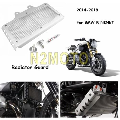 Front Motorcycle Radiator Guard Oil Cooler Radiator Grille Grill Cover Protector For BMW R Nine T R9T 2014 2015 2016 2017 2018