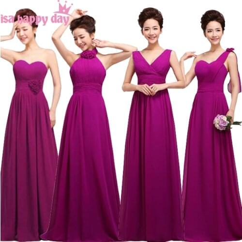 4 design dark purple eggplant lace up fancy bridesmaid dress sister of the bride formal teen dresses from china for weddings