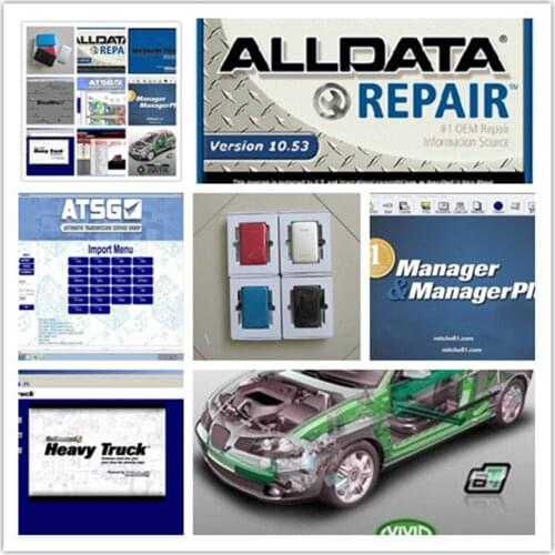 Alldata Repair Software v10.53 +Vivid+Atsg+Moto Heavy Truck 49in1 Hard Disk 1TB All Data