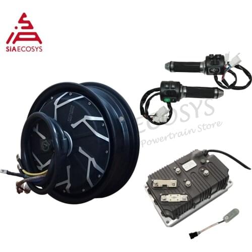 QSMOTOR 12*3.5inch 12kw 260 V4 E-scooter Hub Motor kits with Kelly KLS96601-8080H controller Z6 throttle