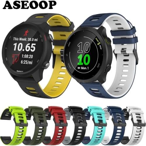 For Garmin Forerunner 745 Strap Silicone watch bracelets Forerunner 158 245 Vivoactive 3 Venu 20/22mm Bracelet smart watch strap