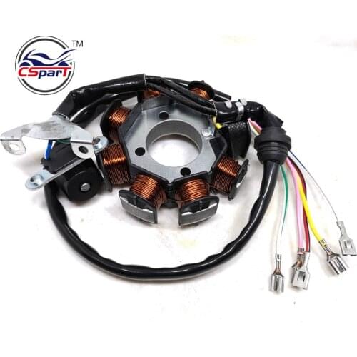 Magneto Stator 8 Pole Coil 5 Wire 200C 250CC CG Bashan Shineray Jinling Taotao Dirt Pit Bike ATV Quad Parts