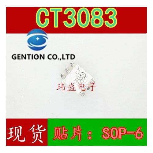 10PCS CT3083 instead of moc3083 el3083 CT3083 light coupling SOP-6 in stock 100% new and original