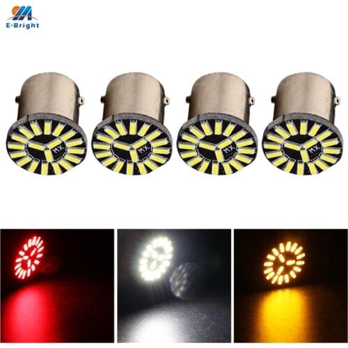 LED Canbus Error Free P21W 1156 BA15S 1157 BAY15D P27/5W 3156 3157 7440 7443 W21W Car Turn Brake Signal Light Bulbs 12V 4 PCS