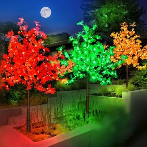 1.5M 5ft height LED Artificial Maple Tree Christmas Tree Light 300 LED Bulbs110/220VAC our door use Rainproof fairy garden decor
