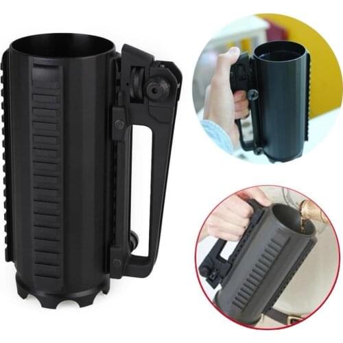 Tactical ar15 accessories Beer Water Cup Battle Rail Mug Detachable Carry Handle With Mechanical Rear Sight for hunting airsoft