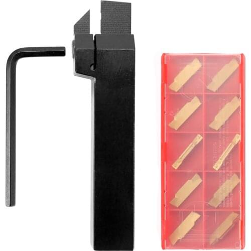 Lathe External Grooving Cut Borning Bar Holder Carbide Insert With Wrench Turning Tool Rod Industrial Lathe Tools