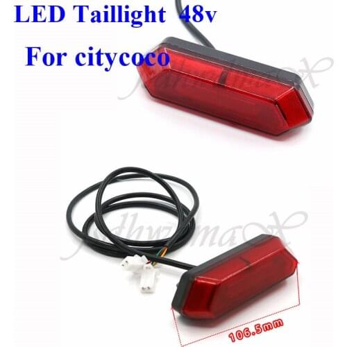 Rear tail light 48v,Brake light signal LED, warning light, suitable for Citycoco Electric scooter