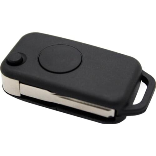 1pcs Modified Uncut Flip Folding Car Blank Key Cover Shell Replacement Case for Benz