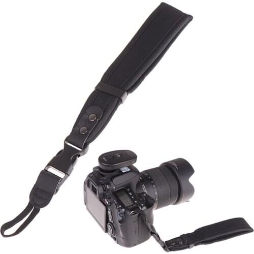 1Pc New Black 25*3.8cm Soft Quick Detachable Wrist Hand Strap for Canon Nikon Fujifilm Fuji DSLR Camera