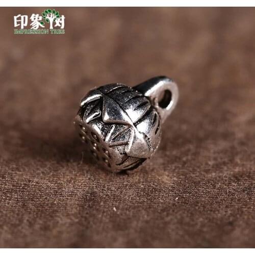 10pcs Burnished Silver Lotus Flower Lotos Seed Pod Pendants Bracelet Neckalce Earring Charms 8mm DIY Handmade Jewelry Makings901