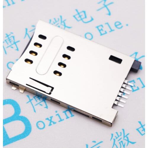 2PCS MUP-C719 card holder 6P self-ejection SIM card holder self-ejection card holder