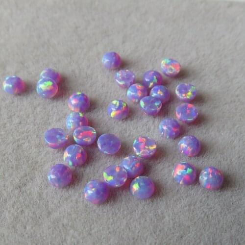 200pcs/lot 3mm Synthetic Round Cabochon Fire Opal OP38 Round Cut Fire Opal stone for Body Piercing Jewelry