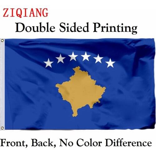 Kosovo 2008 Flag 3x5ft Polyester Flying Size 90x150cm Custom High Quality Double Sided Printing Banner