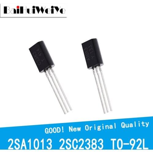 50PCS/LOT 2SA1013 2SC2383 2SA1013-Y A1013 2SC2383-Y C2383 TO-92L TO92L TO92 Triode Transistor New Original Good Quality Chipset