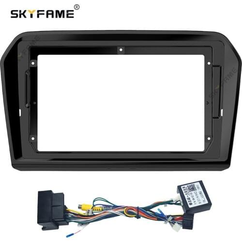 SKYFAME Car Frame Cable Canbus For Volkswagen JETTA 2013-2017 Android Big Screen Dask Kit Fascia Frame Line