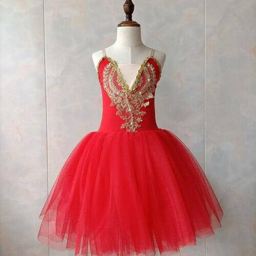 Childrens ballet dance costumes Little Swan stage performance costumes new girls suspenders puffy tutu skirt