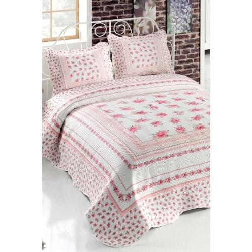 Mila Double Personality Quilted Bedspread Cotton 250x260 Çarşafsız White