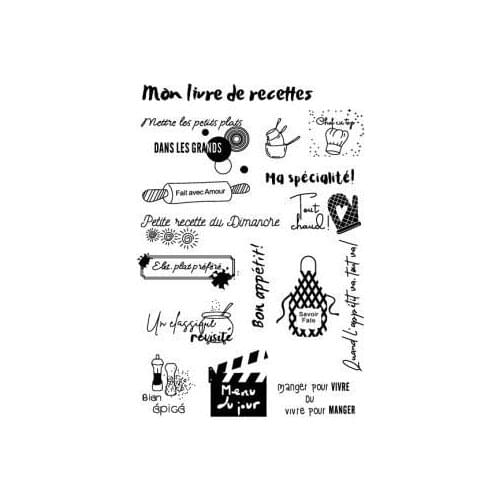 French Clear Stamp for Scrapbooking Transparent Silicone Rubber DIY Photo Album Decor 1811