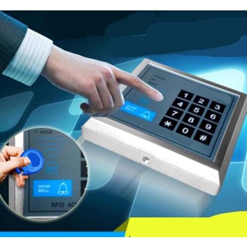 Touch controller access control integrated machine read head password card access control machine