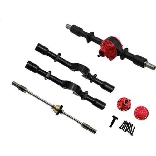 Metal Axle Housing Differential Gear DIY Set for WPL D12 Small Cargo Card RC Car Upgrade Parts