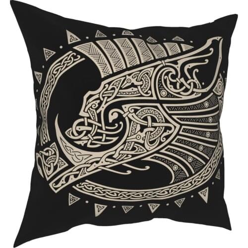 Vikings Gullinbursti Square Pillow Case Polyester Throw Pillow Casual Pillowcover Home Decor