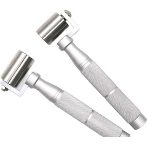 Stainless steel pressure roller wallpaper home wallpaper wallpaper construction tool seam with bearing flat roller roller