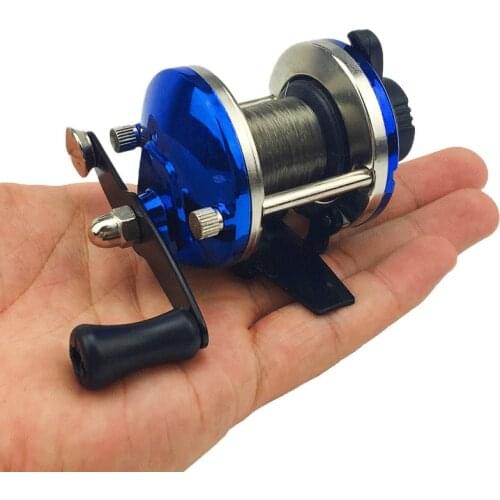 NEW with Wire mini ice fishing reels raft wheel drum wheel TB small liner winter fishing line spooler spinning reels jigging fly
