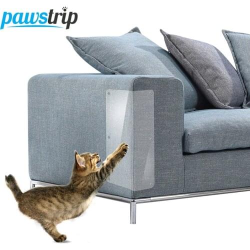 Pawstrip 2pcs/set Sofa Cat Claw Protector 47*15cm Protect Pads Cat Scratching Post Furniture Protective Cover For Leather Chairs