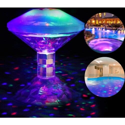 Floating Underwater Light RGB Submersible LED Disco party Light Glow Show Swimming Pool Hot Tub Spa Lamp Baby Bath Light