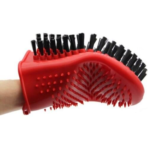 Dog Cleaning Massage Gloves Pet Grooming Comb Puppy Double-Sided Bathing Brushes Pet Dog Brushes Pet Supplies