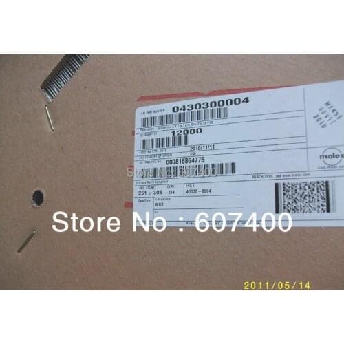 0430300004 CONN TERM FEMALE 26-30AWG TIN TR 43030-0004 MOLEX Connectors Terminals 430300004 100% new and original parts