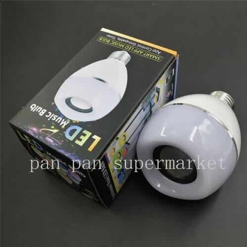 LED Bluetooth Light Bulb 8W E26 RGB Color Changing Lamp Wireless Speaker Bulb Music Playing Night Light