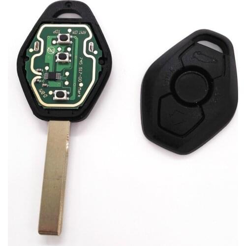 1pcs 3 Buttons General Straight Remote Car Key 433/315MHz Conversion no Chip for BMW X3 X5 EWS System