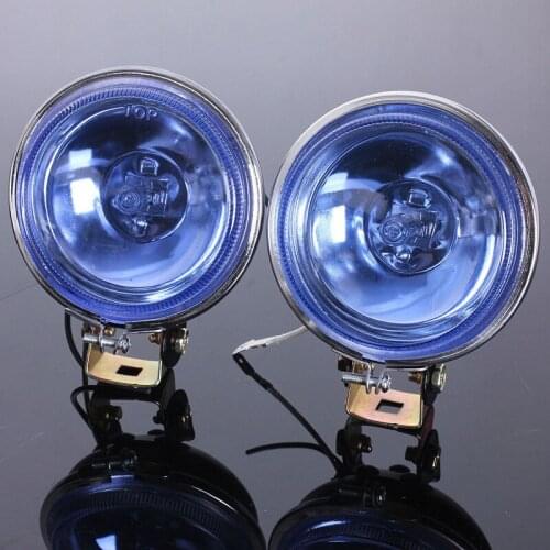 1pc 3 inch H3 Halogen bulb Auto fog light 12v 24v Car truck driving headlight 4x4 Offroad ATV SUV RV Bumper Roof Spot light