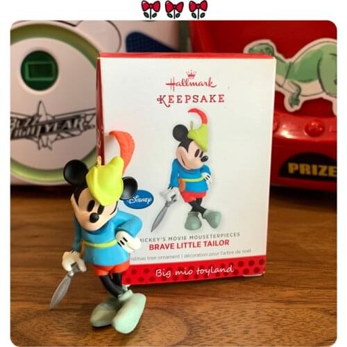 1PCS 7cm Find Japan old box brave little tailor Mickey mouse box doll display DIY accessories