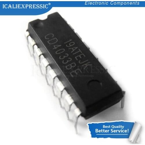 10PCS CD4033BE DIP-16 CD4033 DIP 4033BE HEF4033BP DIP16 HCF4033BE HCF4033 4033