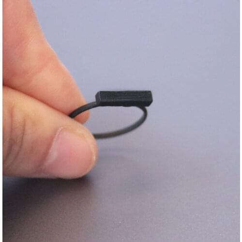 10pc/lot Geometric Square Bar Rings Matt Black Punk Ring Men Women Anillos Mujer