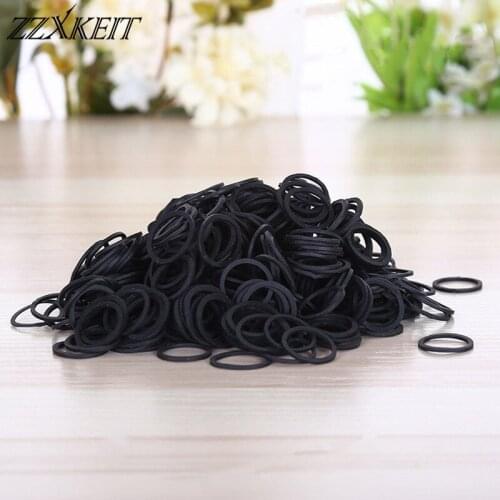 13*0.9mm Black Office Rubber Ring Rubber Bands Strong Elastic Bands Stationery Holder Band Loop School Office Supplies