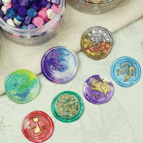 200 pcs Retro Sealing Wax Furnace Stove Pot Wood Handle Sealing Wax Spoon for Wax Sealing Decorative Wax Stamp Craft Gift