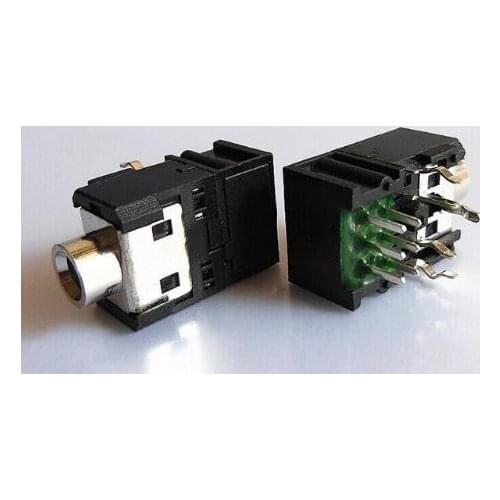 5PCS 3.5mm Female Audio Connector 5 Pin DIP Headphone Jack Socket PJ-306B