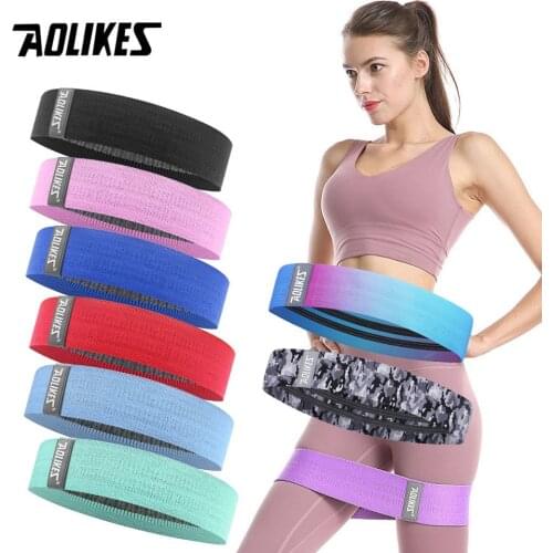 AOLIKES Fitness Elastic Booty Band For Sports Home Hip Circle Loop Resistance Band Workout Exercise for Legs Thigh Glute