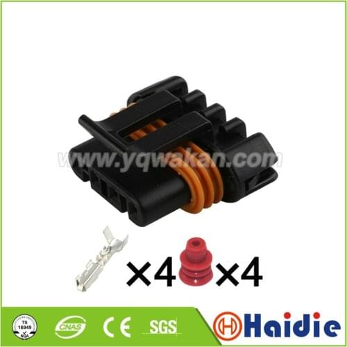 Free shipping 5sets Delphi 4Pin electric housing plug Female Delphi Car Auto Connector 12186568