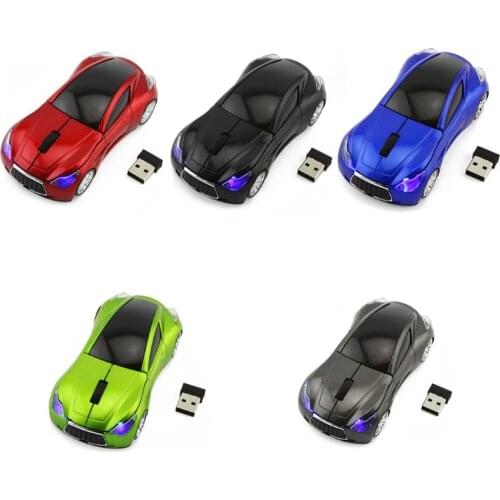 2.4GHz Wireless Cordless Car Shaped Mouse Mice with USB Receiver for PC Computer Laptop Accessories X5QC