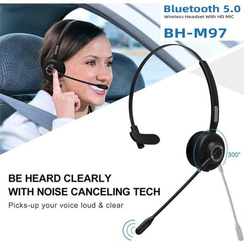 Telephone Operator Bluetooth Wireless Earphones Call Center VOIP Headset For Business Office Driving CustomeCr Service Headset