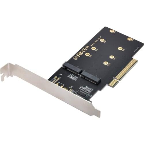 CY Dual 2X NVME M.2 AHCI to PCIE Express 3.0 Gen3 X8 X16 Raid Card VROC Raid0 Hyper Adapter
